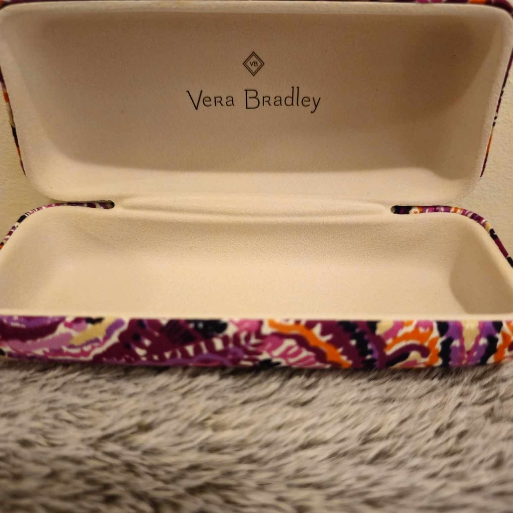 Vera Bradley multi colored eye glass case .